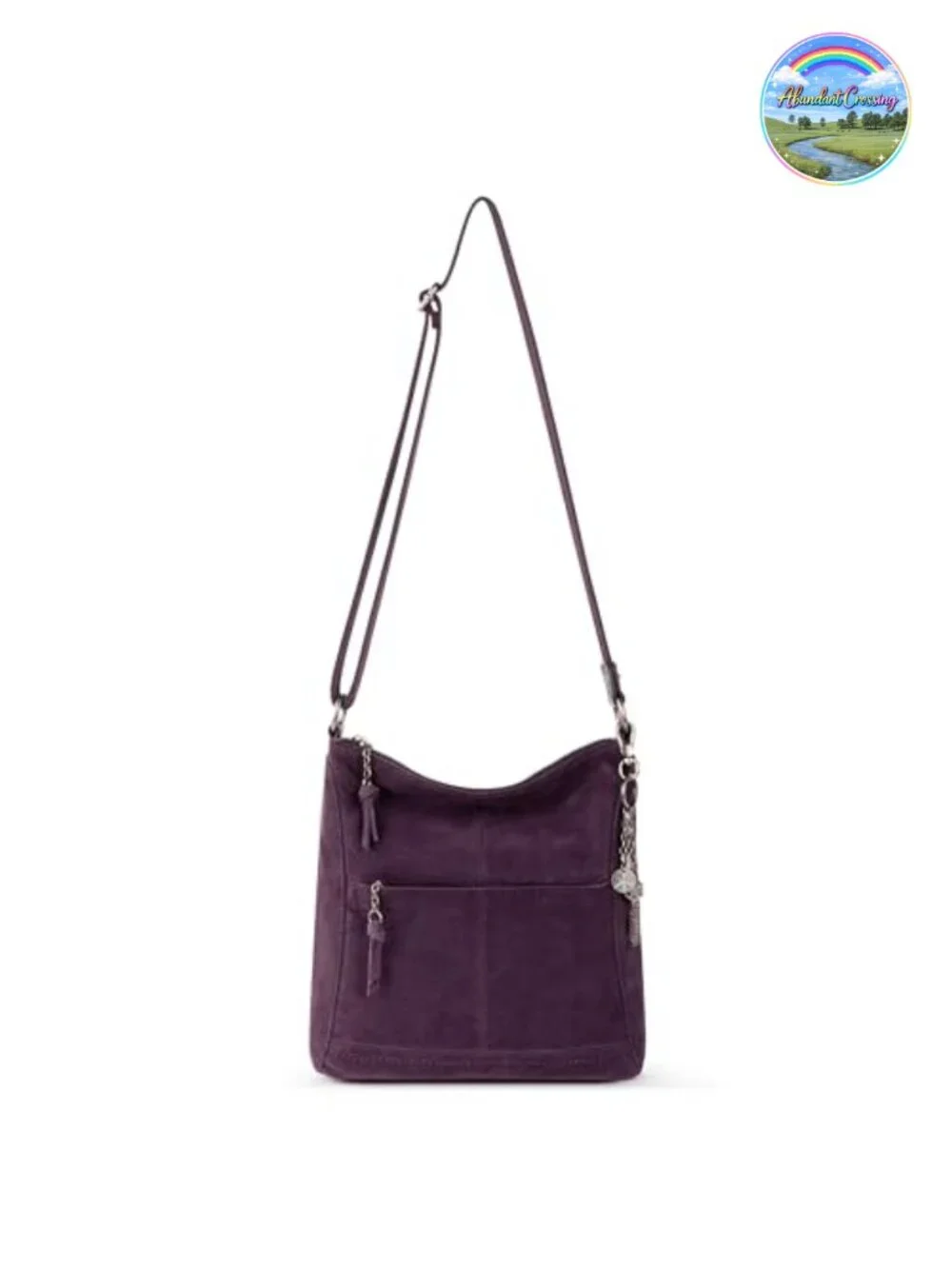 Leather Crossbody Purse with Adjustable Strap, Multi Pockets
